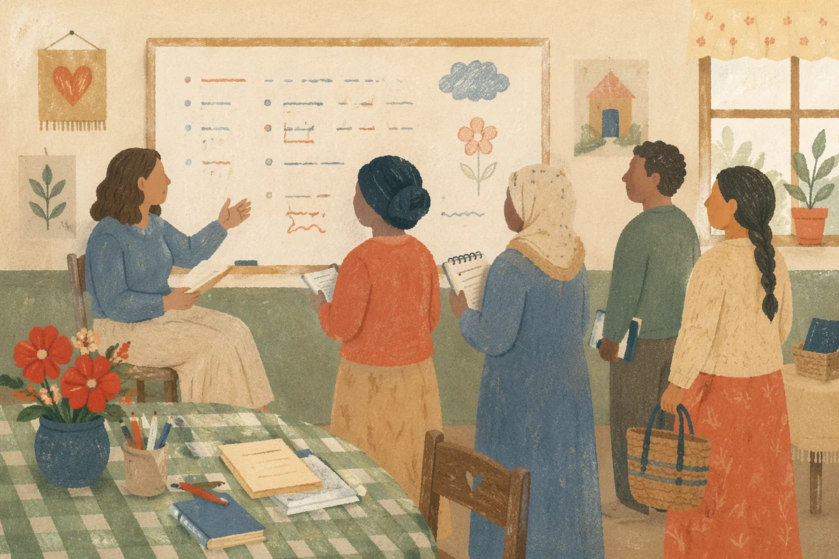 Welcoming Church ESL Class for Newcomers