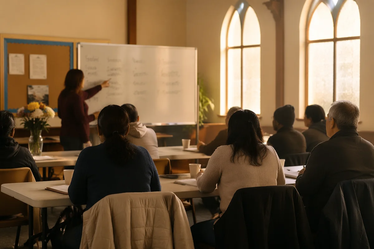 Welcoming Church ESL Class for Newcomers