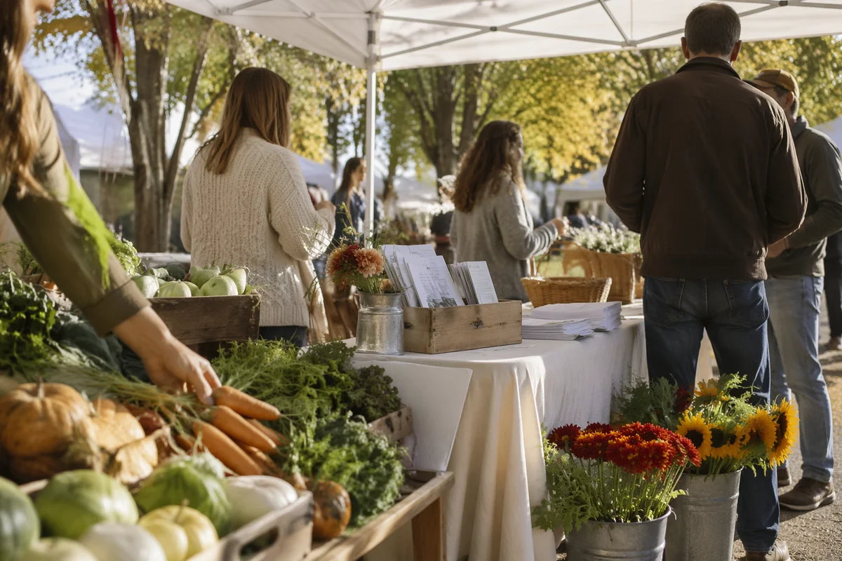 Church Outreach Booth at Farmers Market