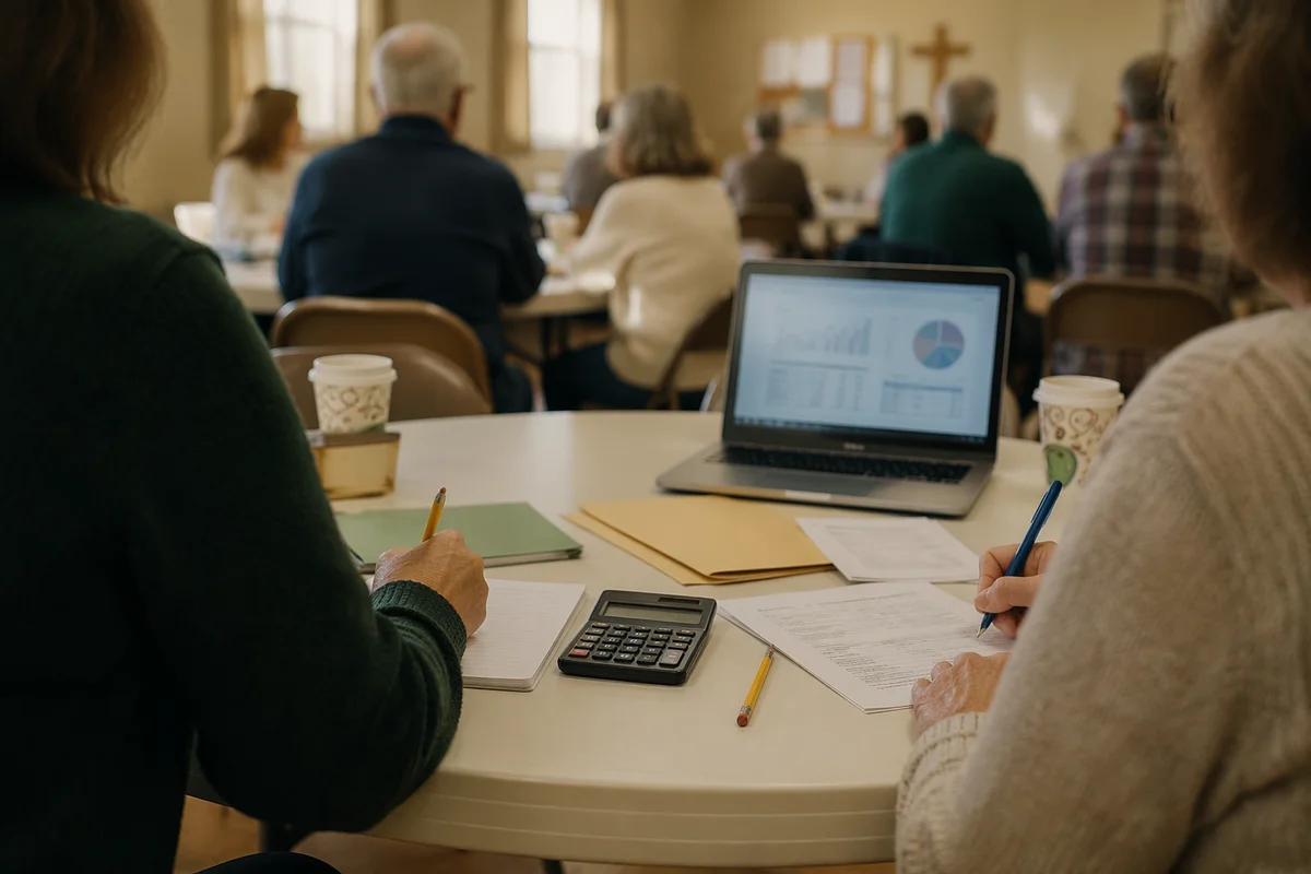 Church Budgeting Class After Sunday Service