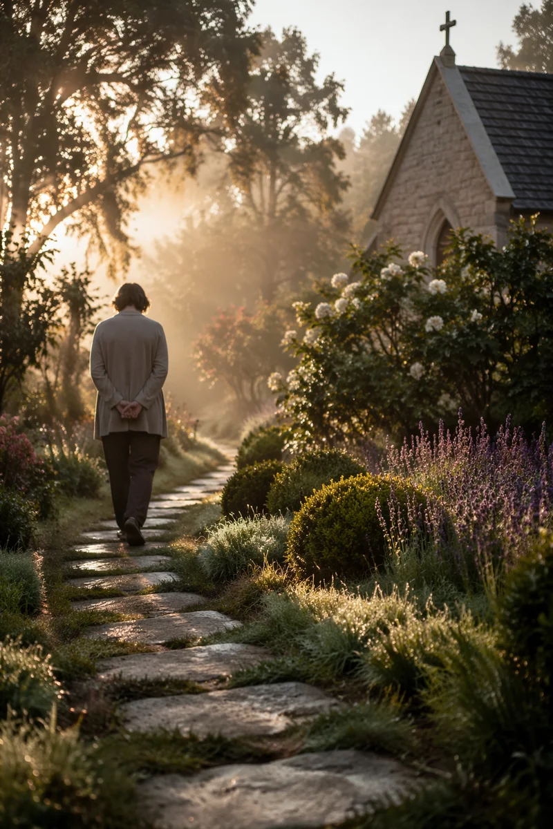 Morning Prayer Walk in Church Garden