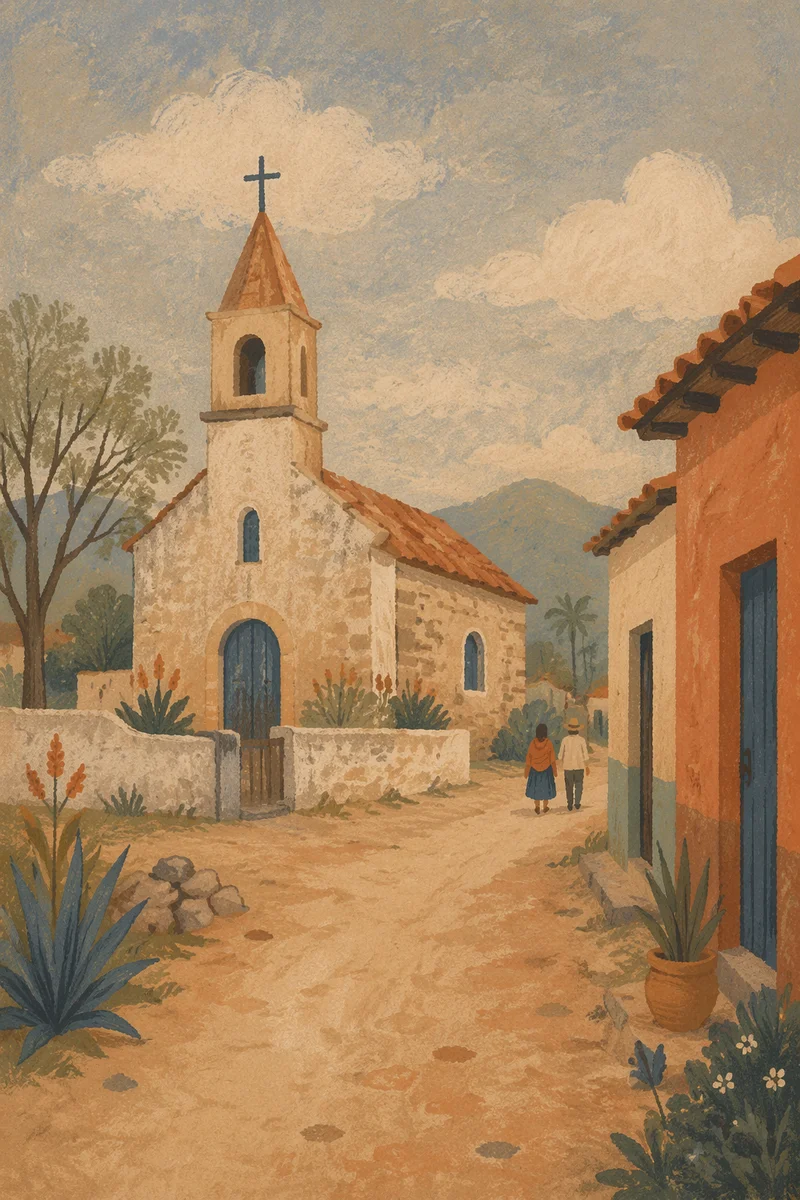 Humble Village Church on Rural Dirt Lane