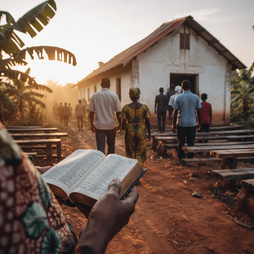 Dawn Worship at a Village Chapel