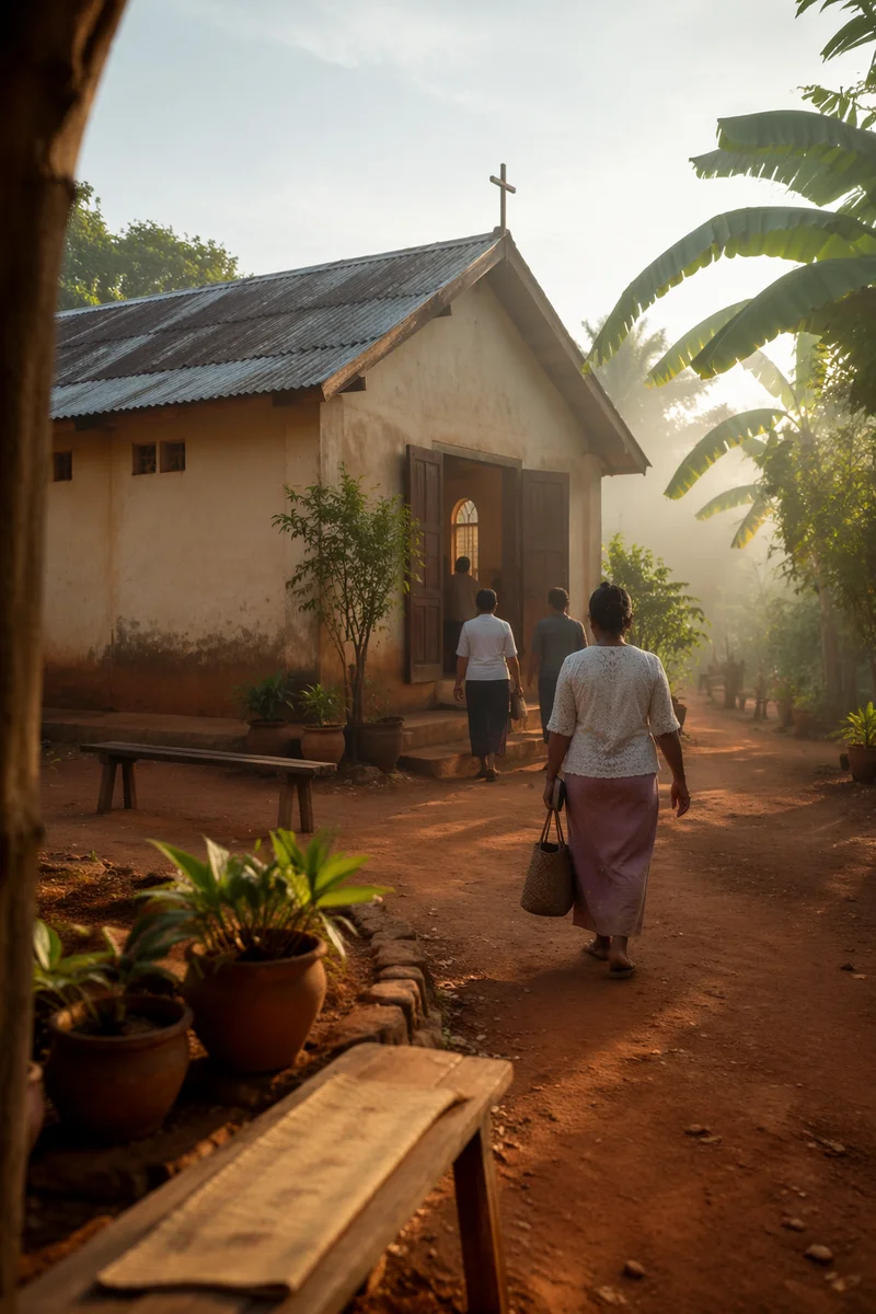 Humble Village Church at Morning Worship