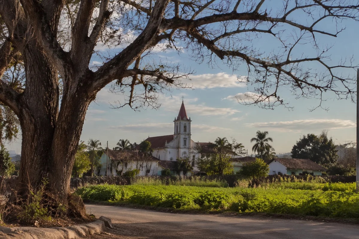 Rural Village Church in Developing Countryside