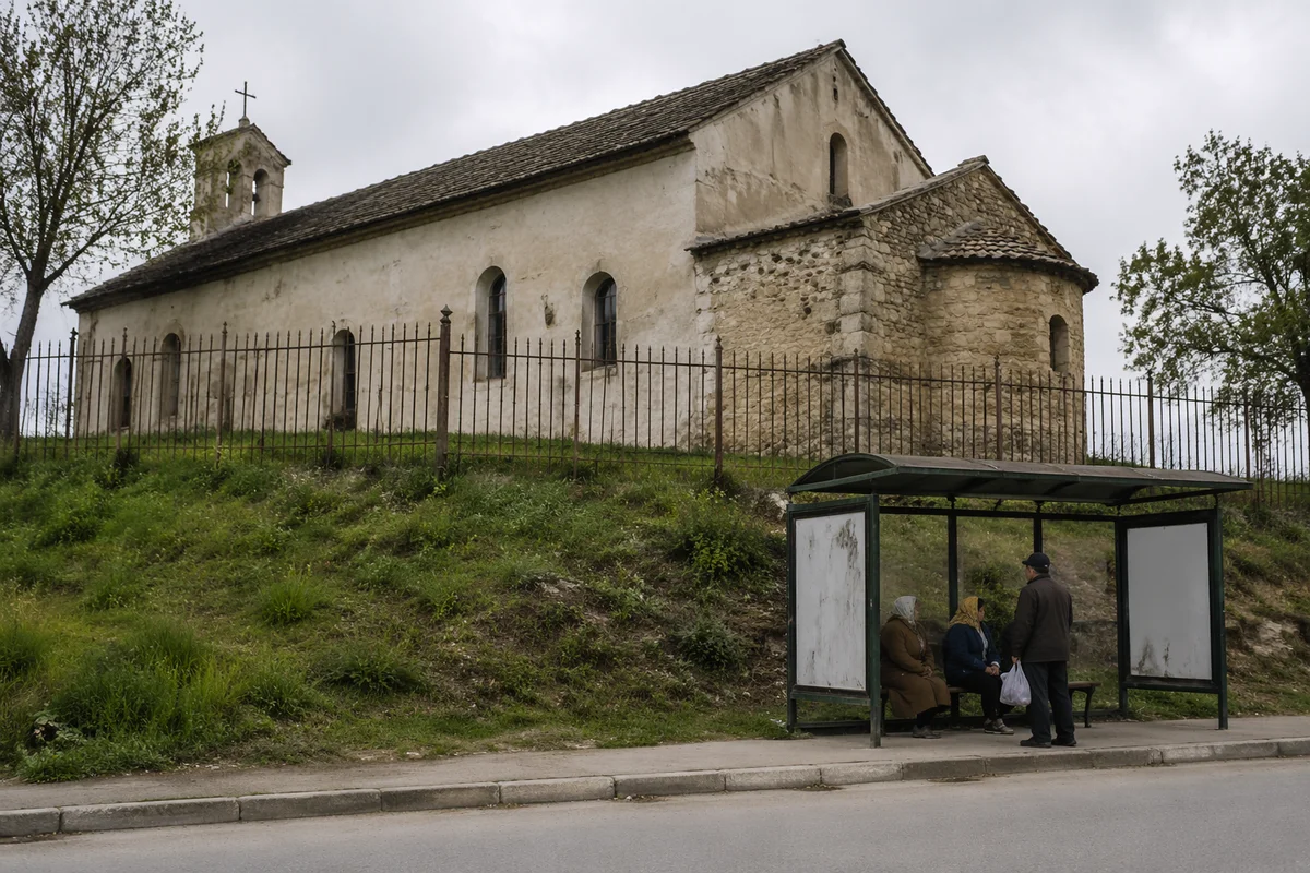 Humble Village Church by Quiet Roadside