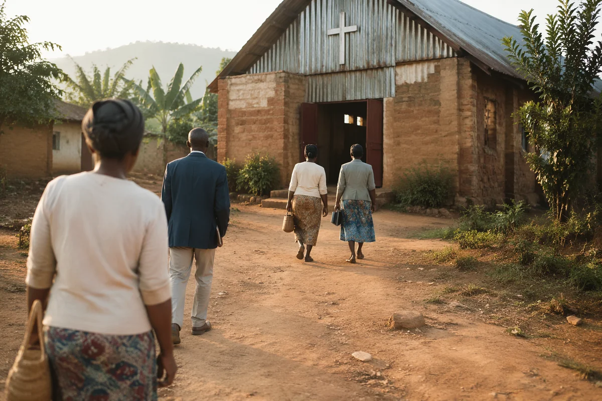 Morning Worship at a Village Church