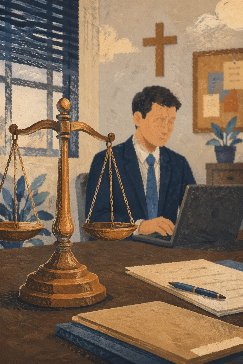 Church Legal Aid Volunteer Lawyer Scene