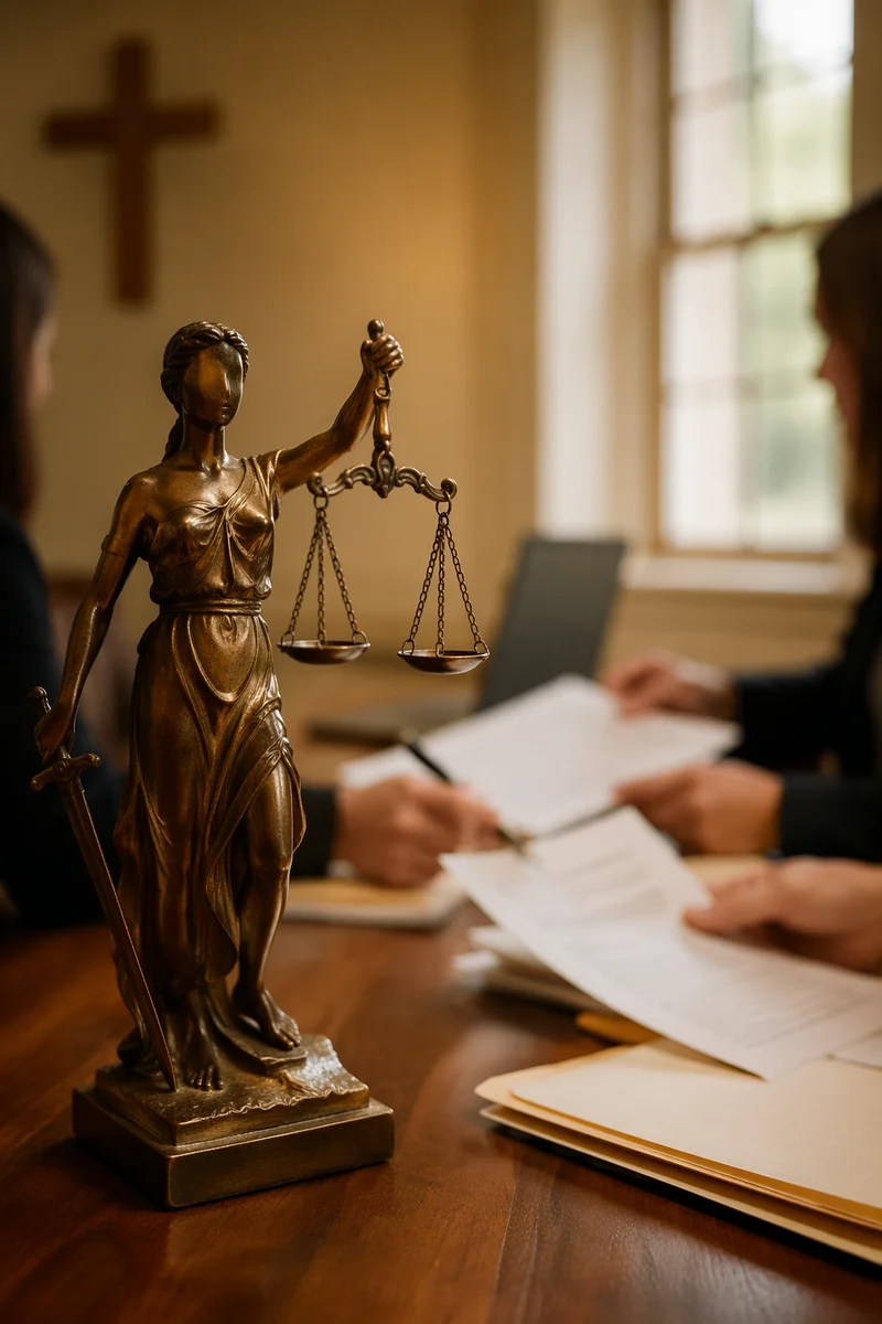 Church Legal Aid Clinic Justice Figurine