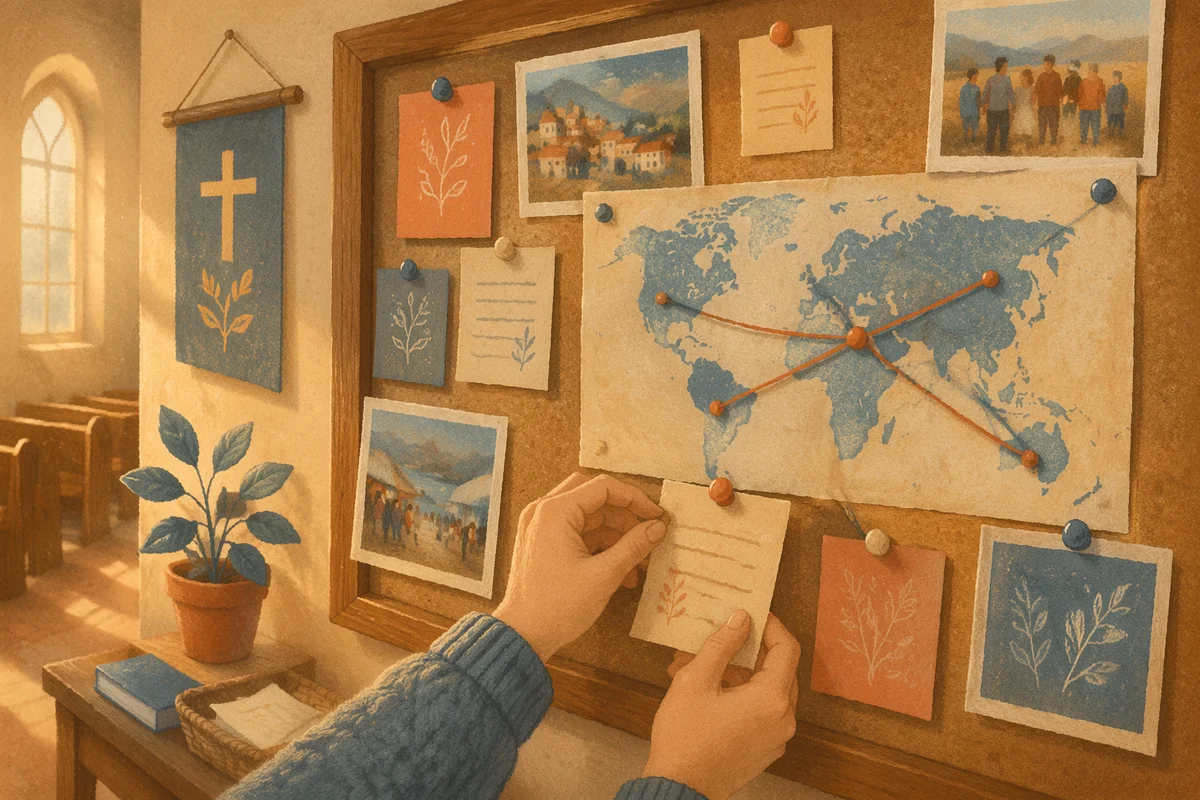 Church Mission Board Photo Update Display