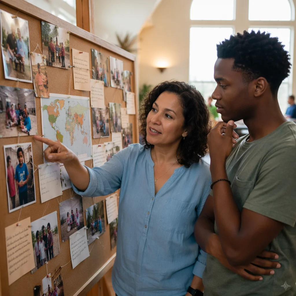 People Looking at Church Mission Board