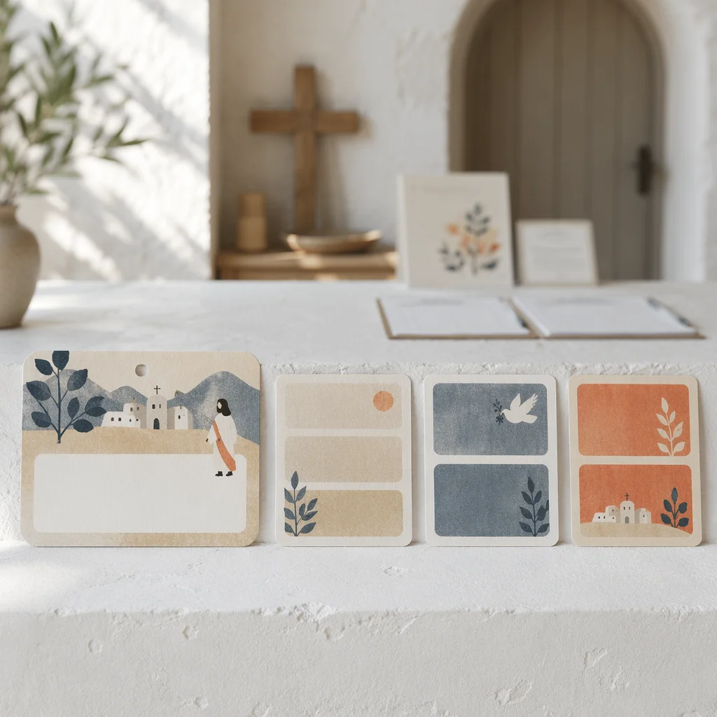 Blank Church Visitor Name Tag Display