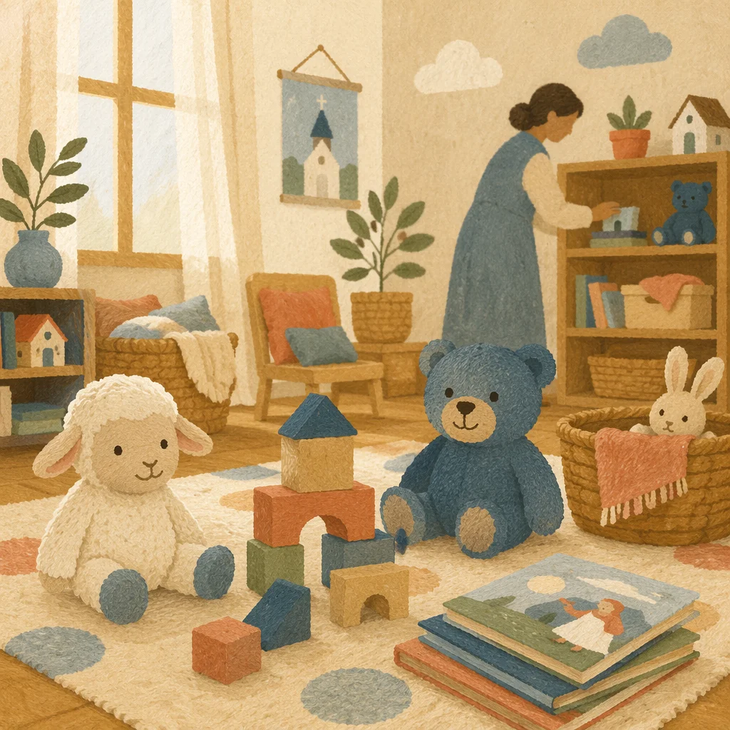 Soft Morning Light in Church Nursery