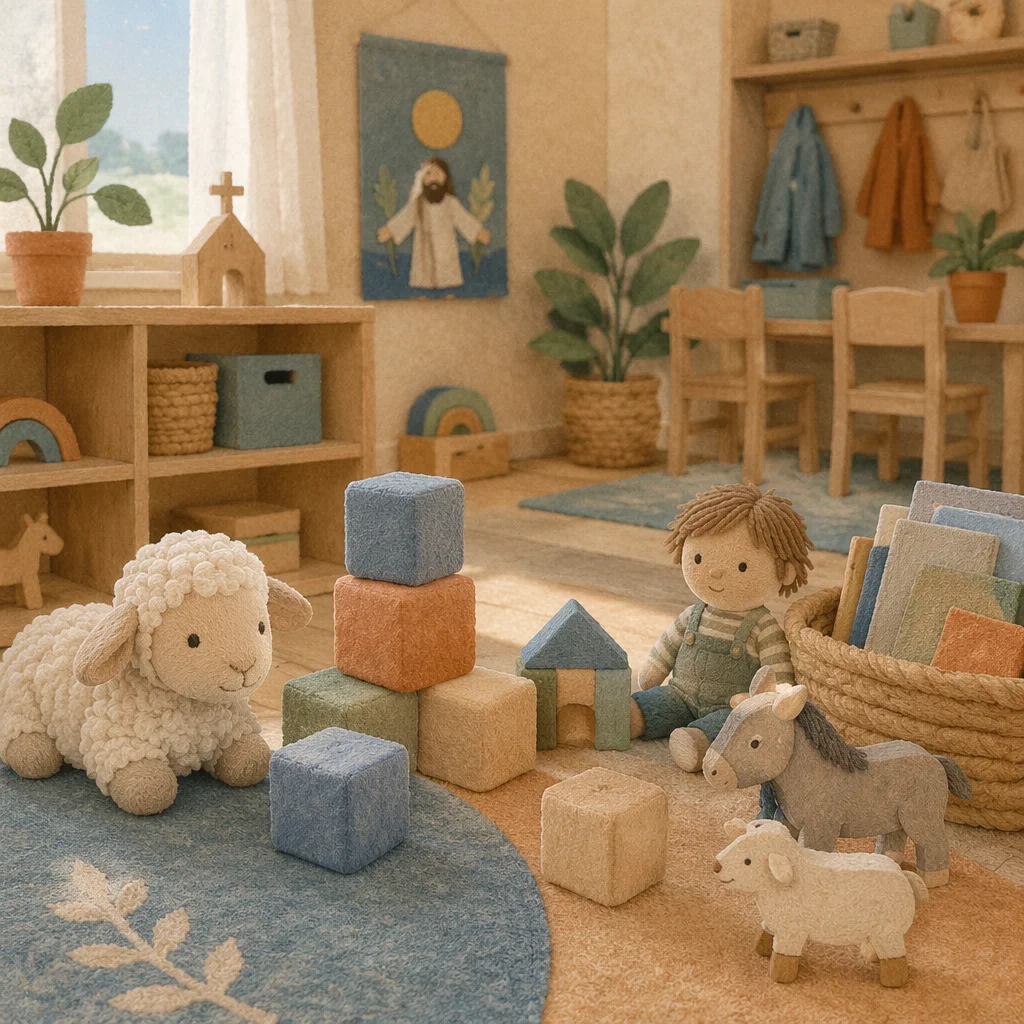 Soft Morning Light in Church Nursery