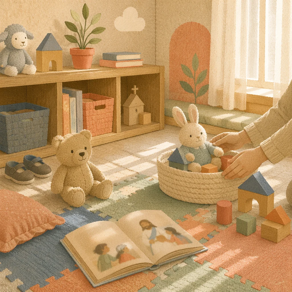 Quiet Church Nursery in Soft Morning Light