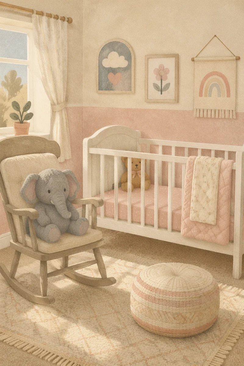 Soft Light Church Nursery with Infant Toys