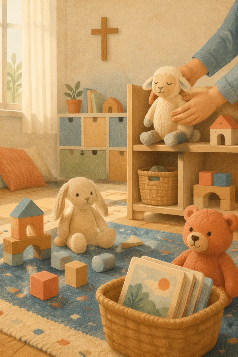 Peaceful Church Nursery in Soft Morning Light