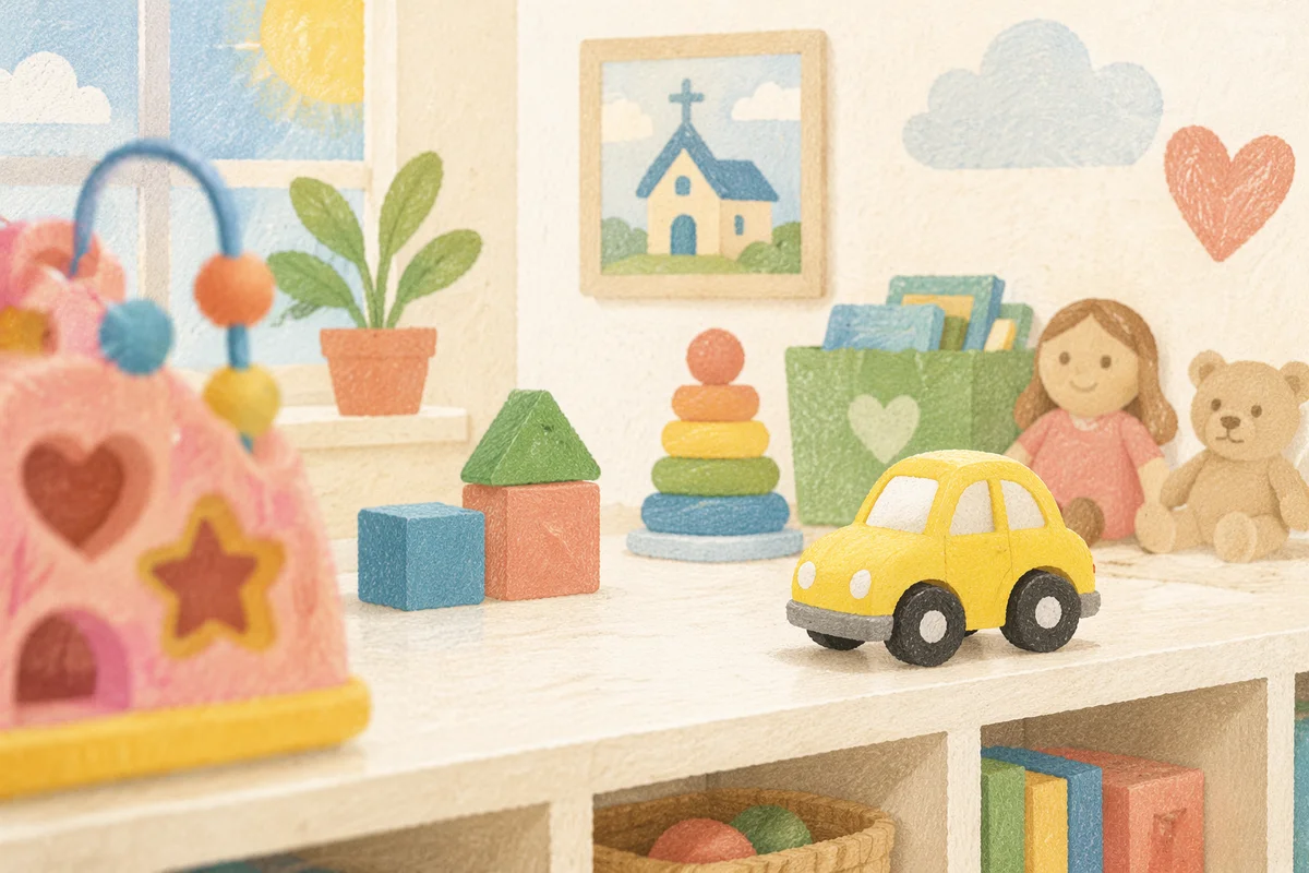Soft Morning Light Church Nursery Toys