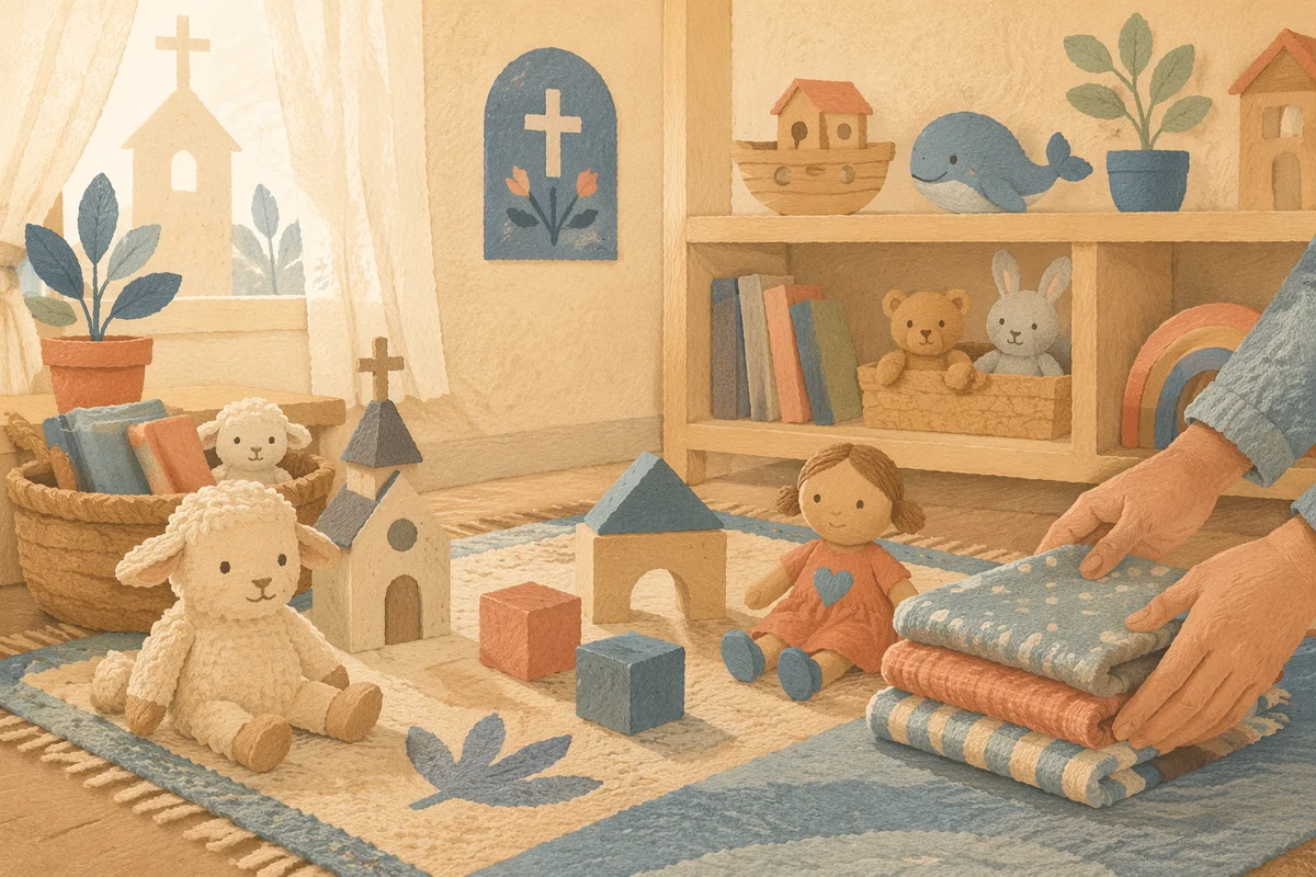 Quiet Church Nursery After Sunday Service