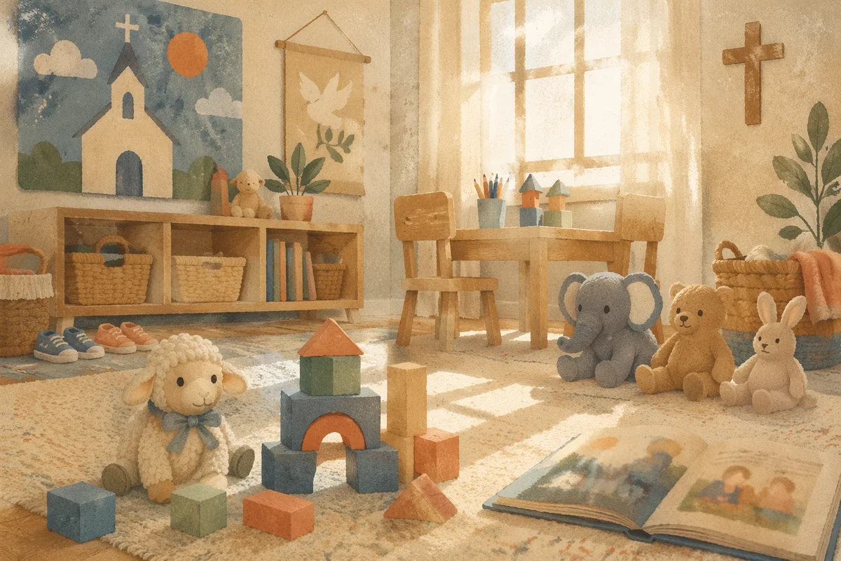Soft Morning Light in Church Nursery