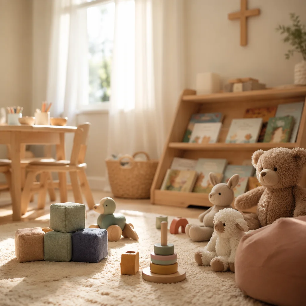 Peaceful Church Nursery Play Corner