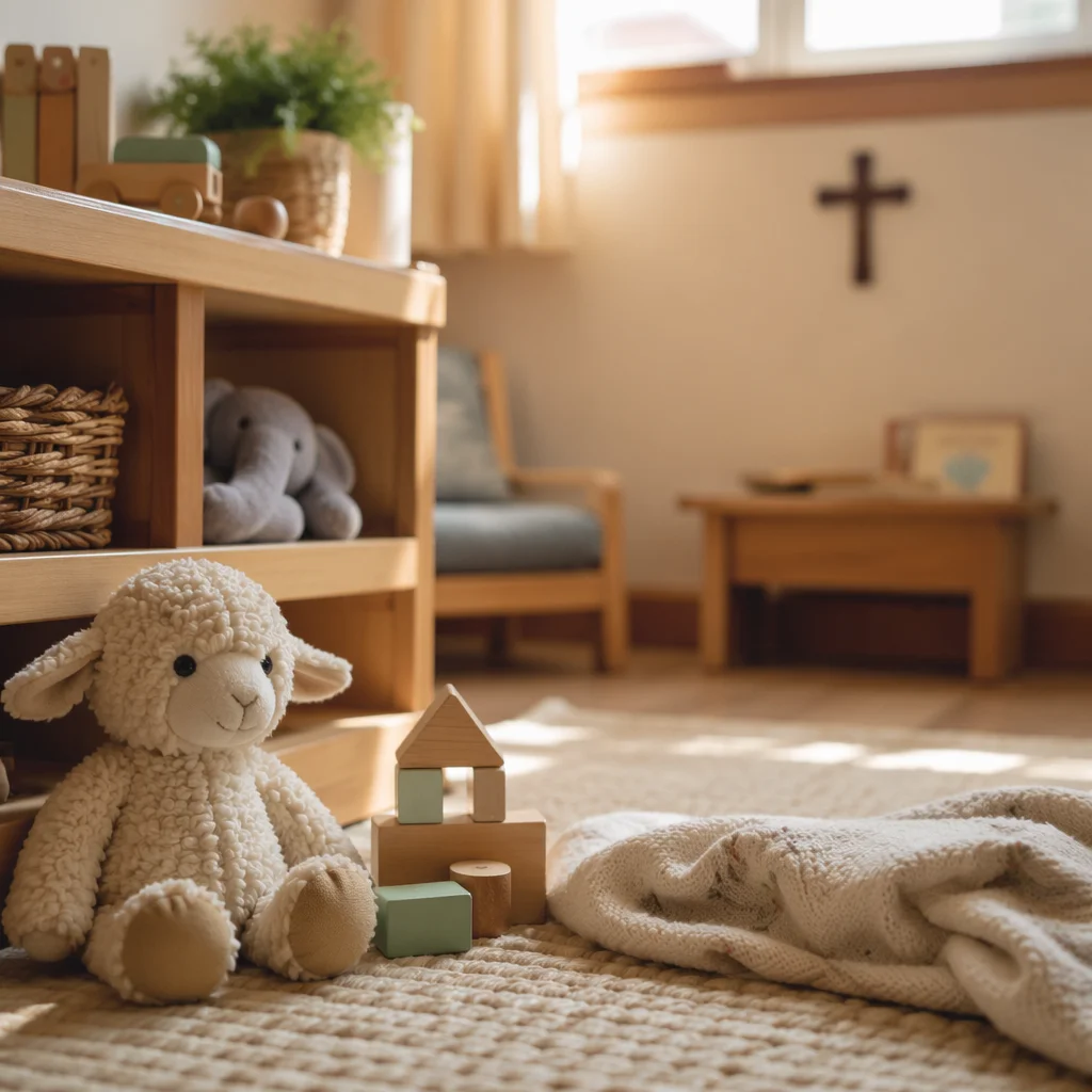 Peaceful Church Nursery with Soft Toys