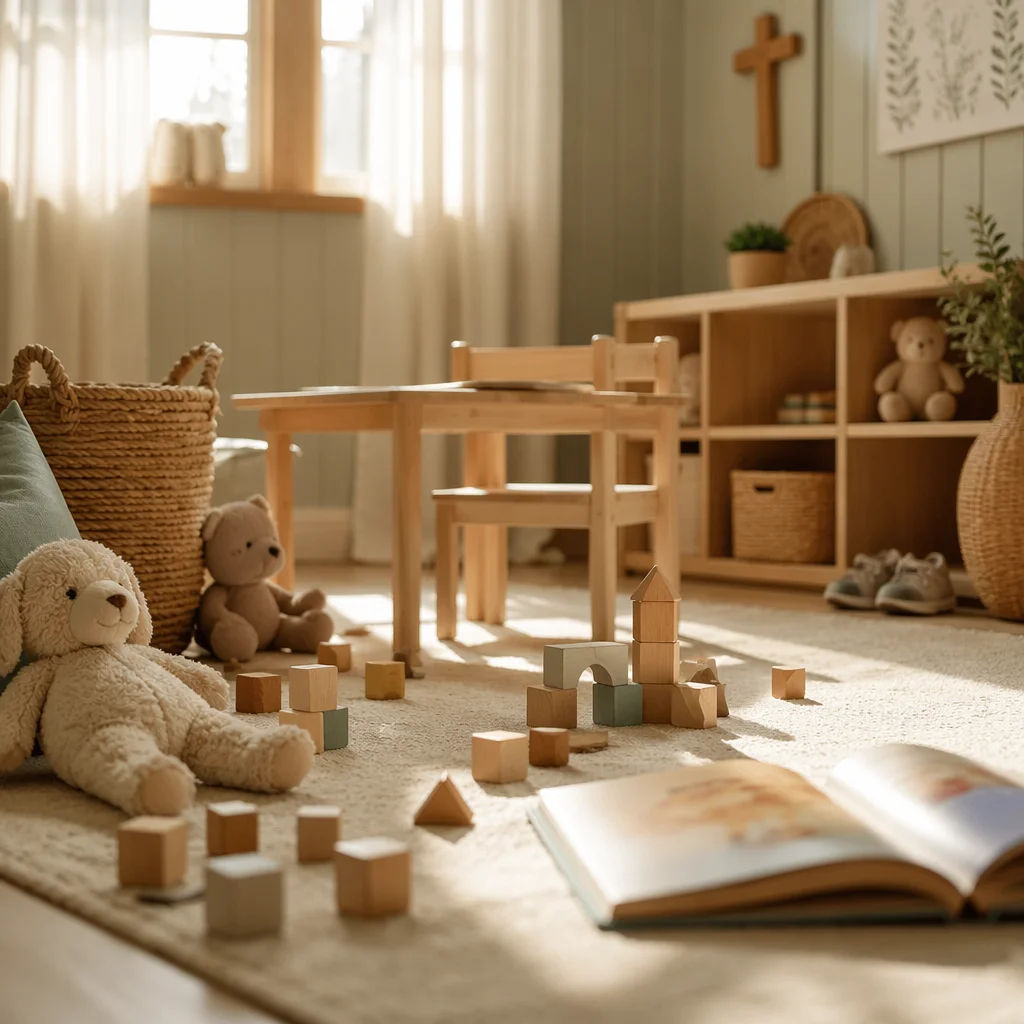Quiet Church Nursery with Soft Morning Light