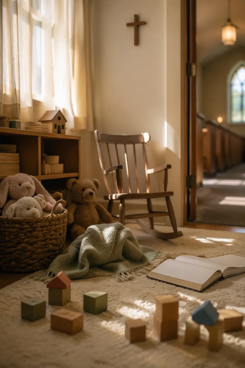 Soft Morning Light in Church Nursery