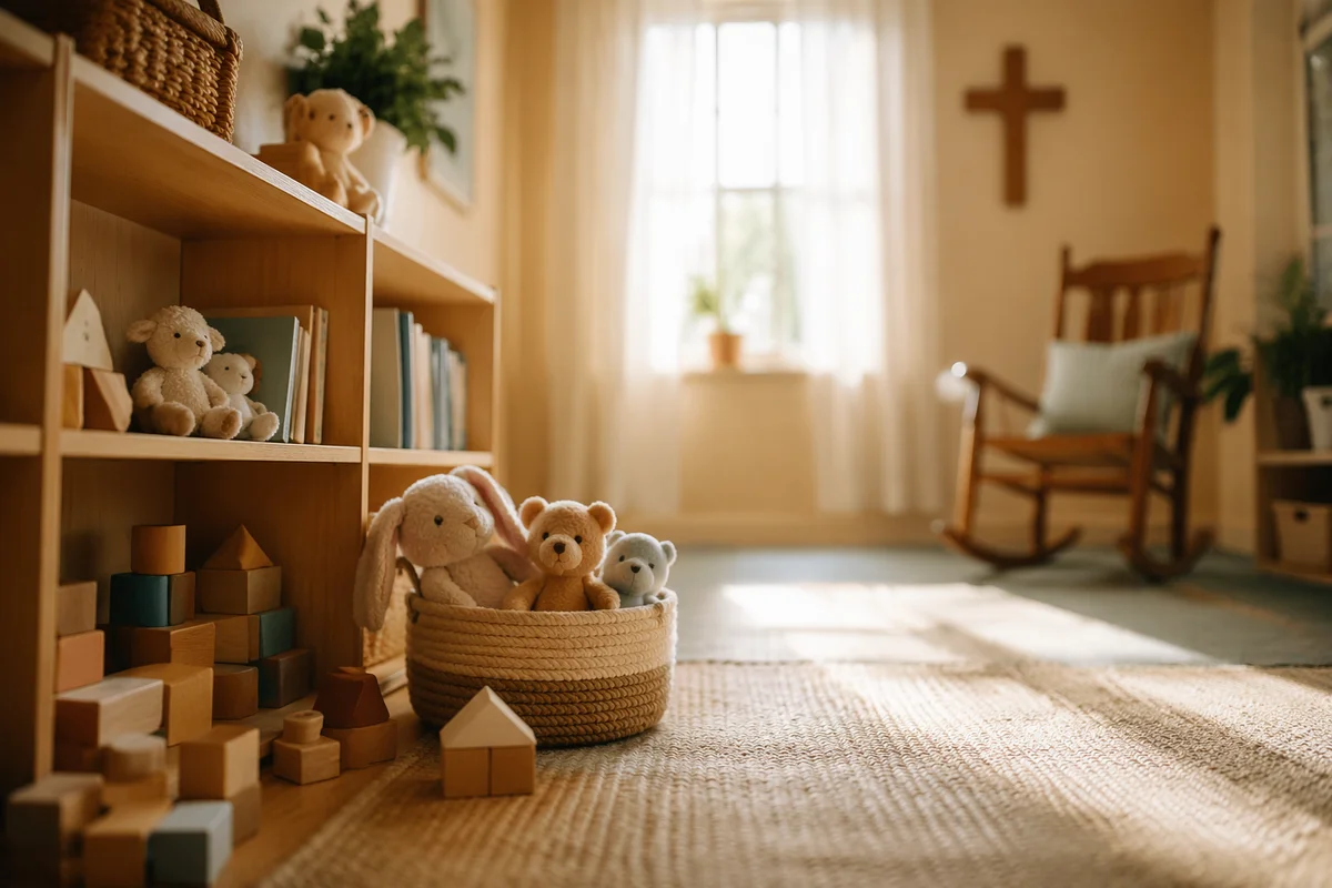 Peaceful Church Nursery in Morning Light