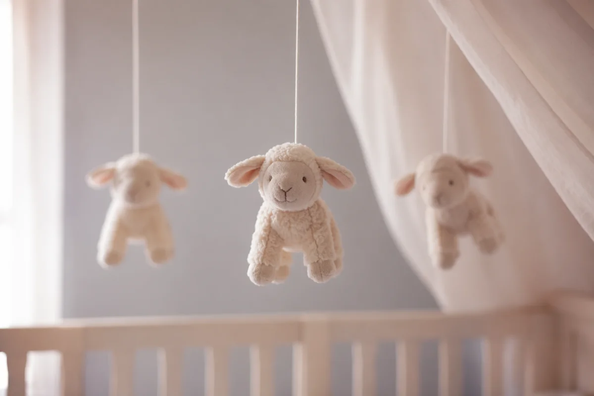 Soft Morning Light Church Nursery Mobile