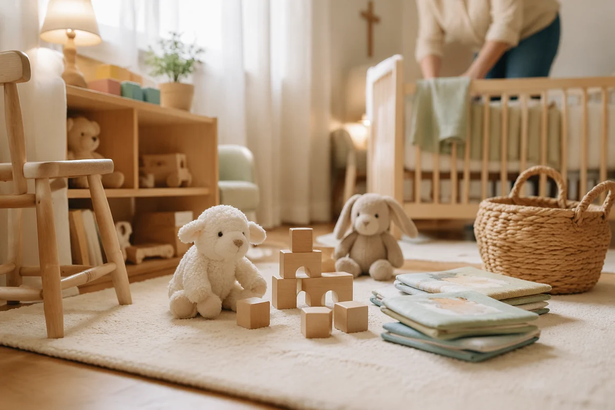 Peaceful Church Nursery with Soft Morning Light