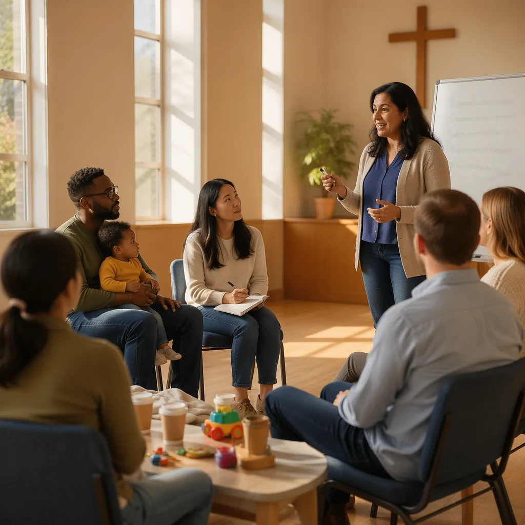 Parenting Workshop in Bright Church Room