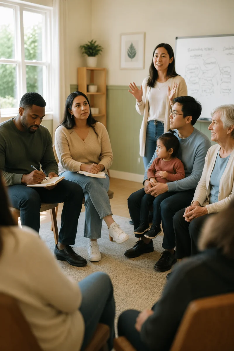 Families in Bright Community Workshop Room