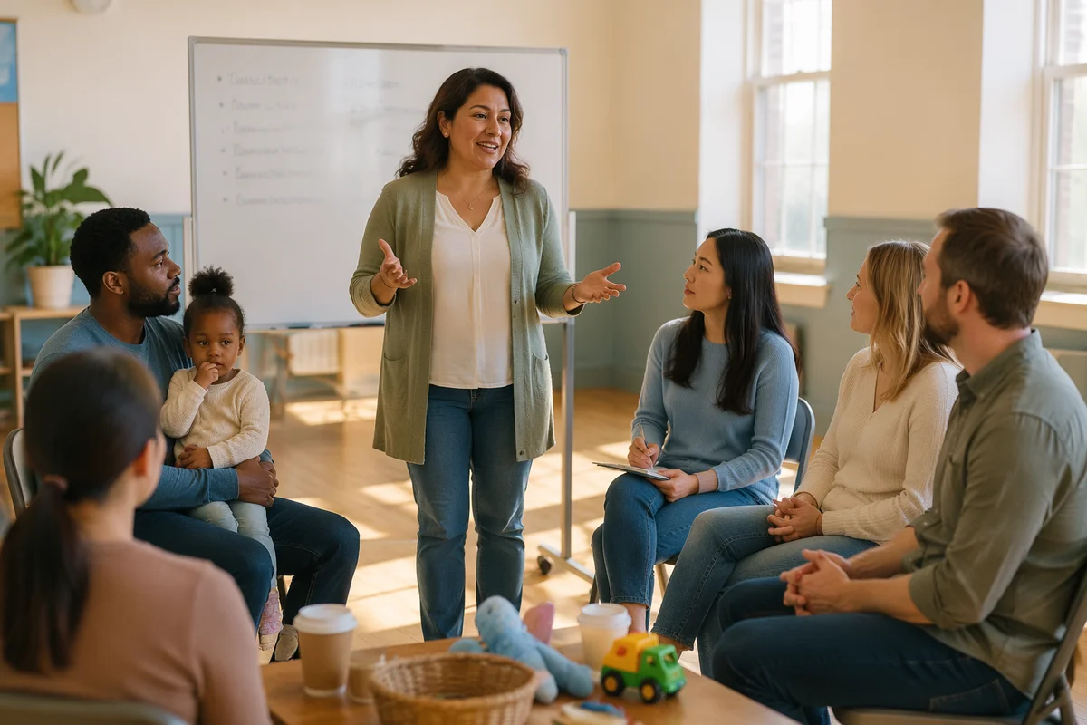 Families in Bright Community Workshop Room