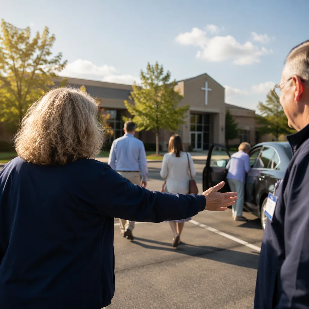 Church Parking Lot Welcome Team Greeting