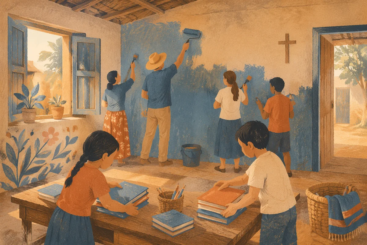 Church Partnership Supporting Community School Classroom