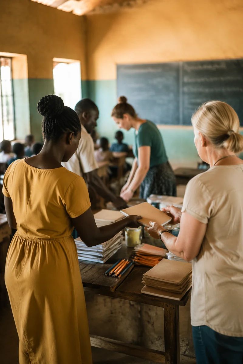 Church Partnership Supporting Rural School Classroom