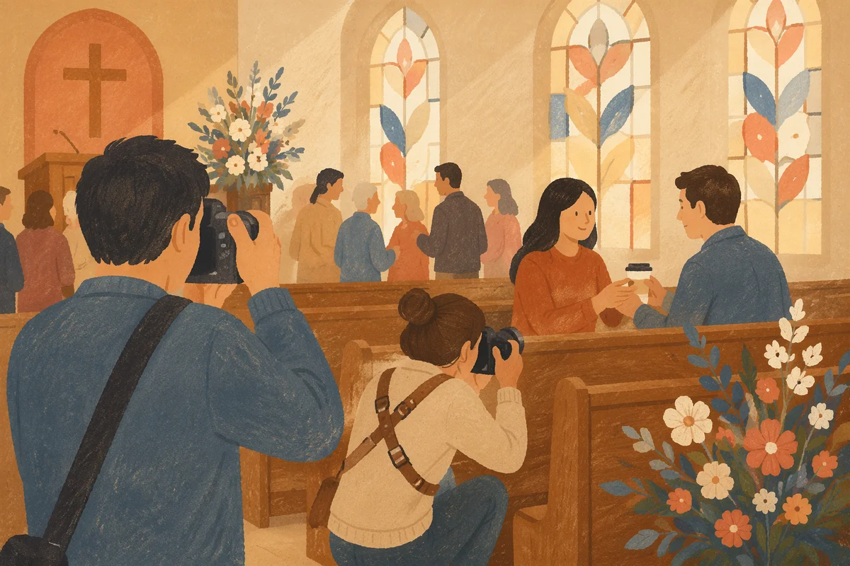 Church Photography Team During Sunday Fellowship