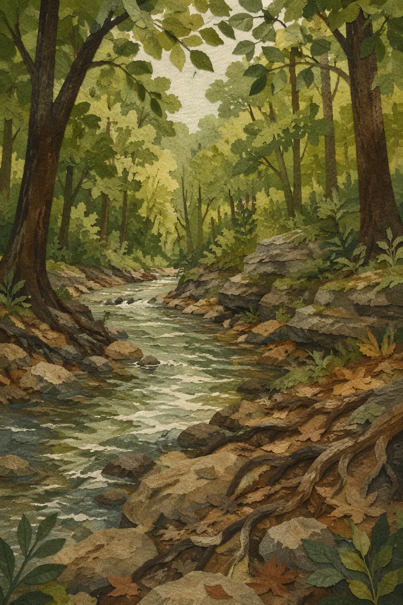 Peaceful Woodland Creek for Recovery Ministry