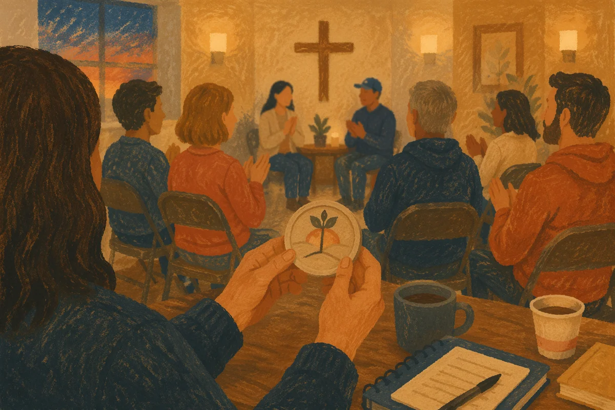 Celebrate Recovery Milestone in Church Fellowship Hall