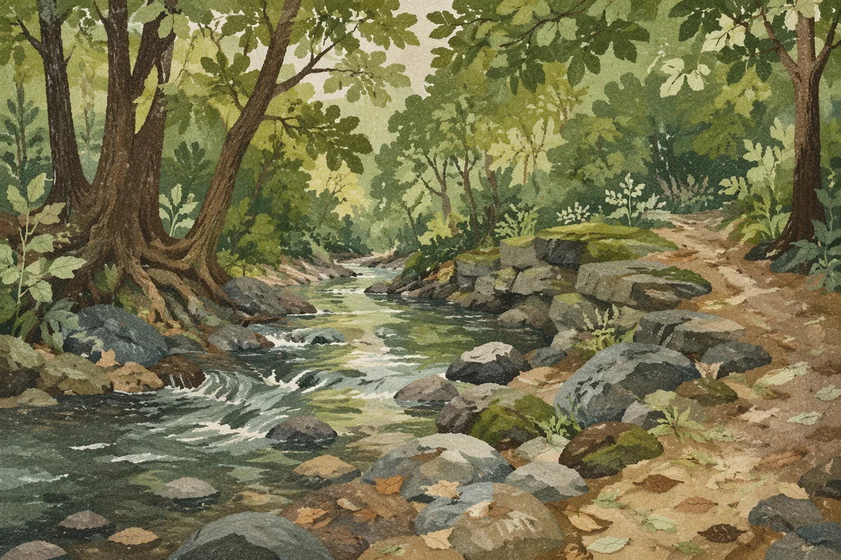 Peaceful Woodland Creek for Recovery Ministry