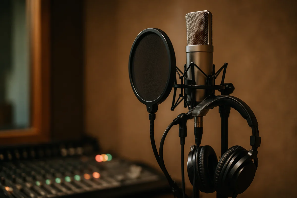 Church Sound Booth Microphone Setup