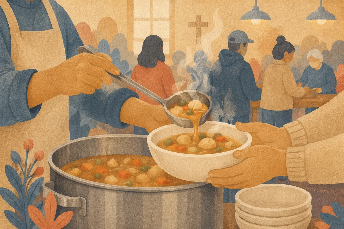 Church Soup Kitchen Warm Meal Service