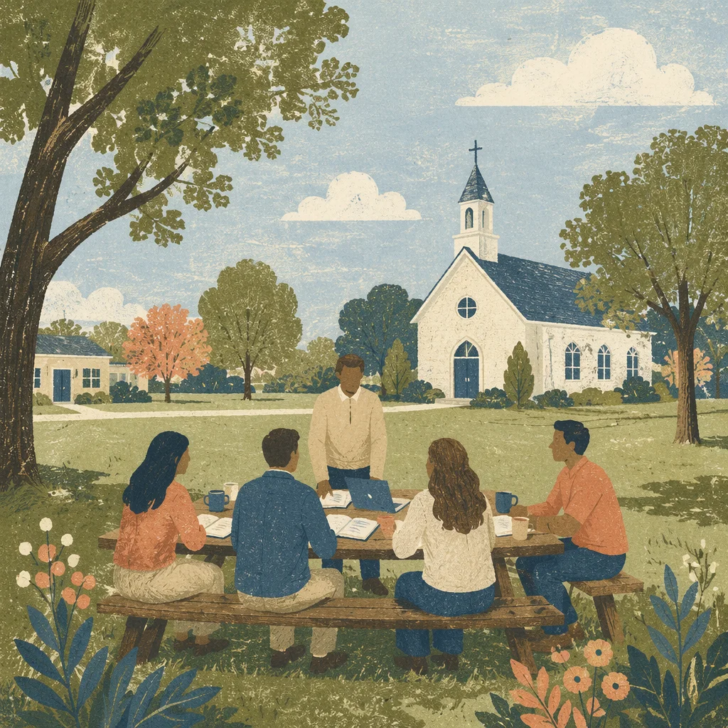 Outdoor Church Staff Planning Meeting