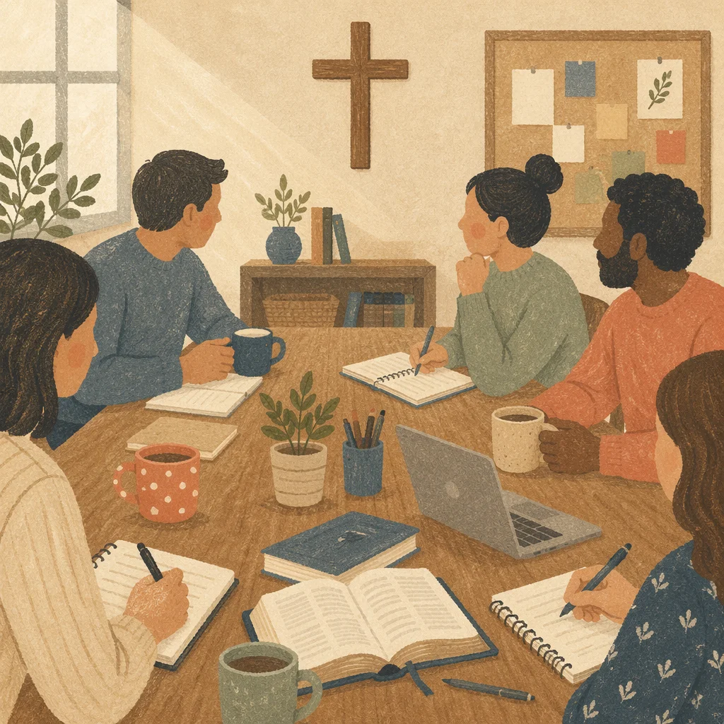 Church Staff Planning Meeting in Fellowship Room