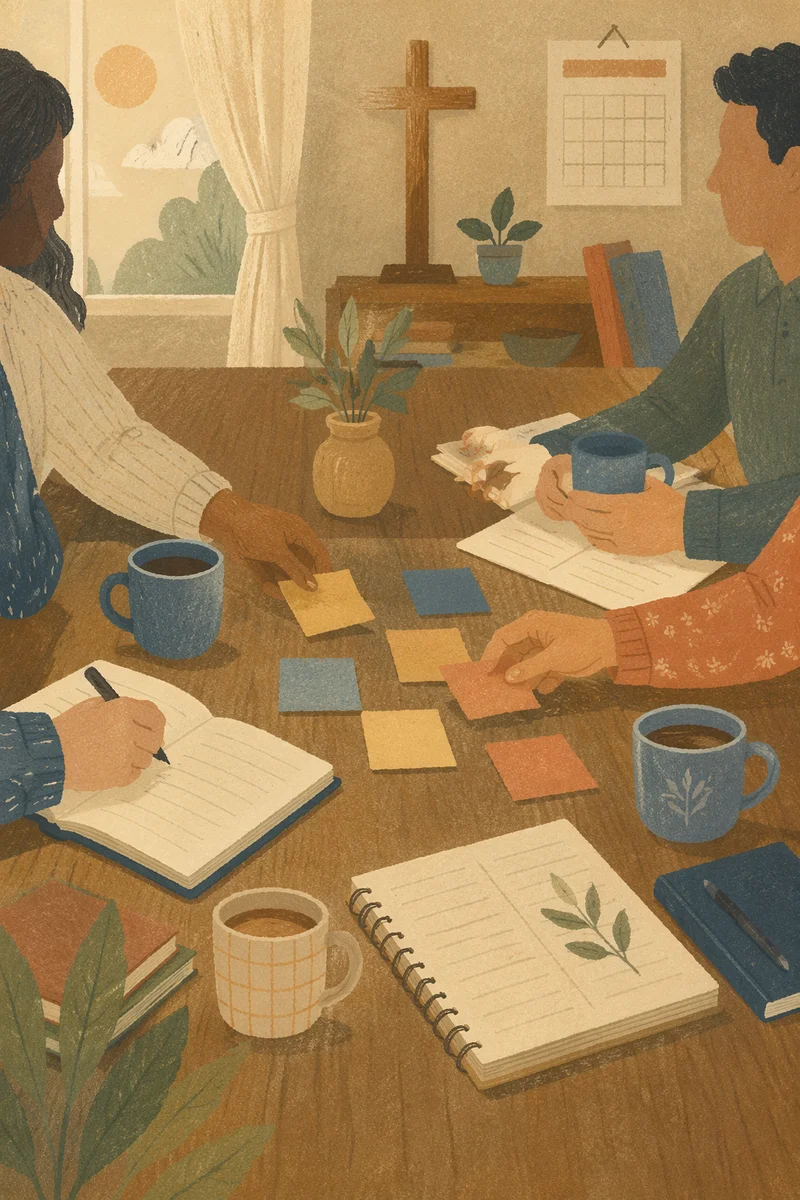 Church Staff Planning Meeting with Warm Morning Light