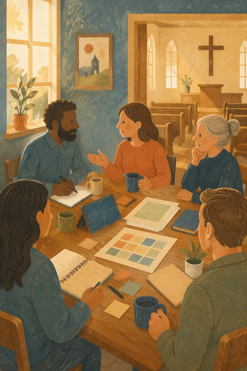 Church Staff Planning Meeting by Sanctuary