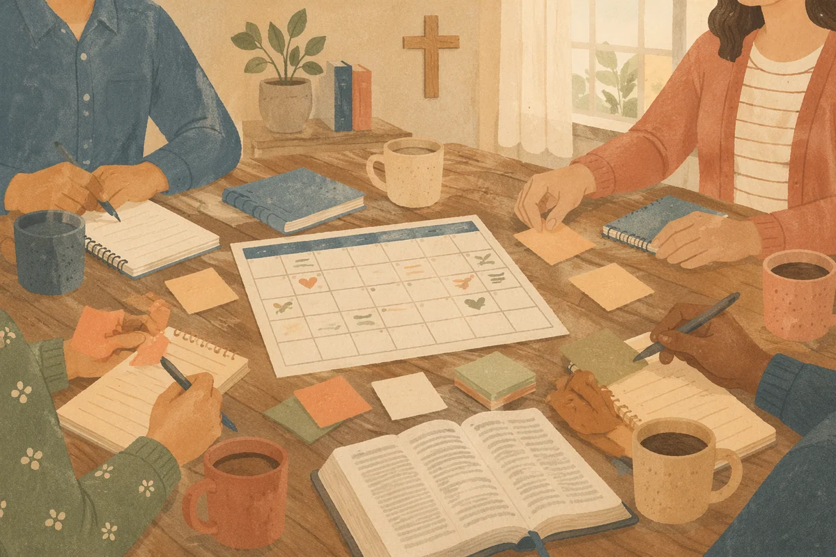 Church Staff Planning Meeting in Fellowship Room