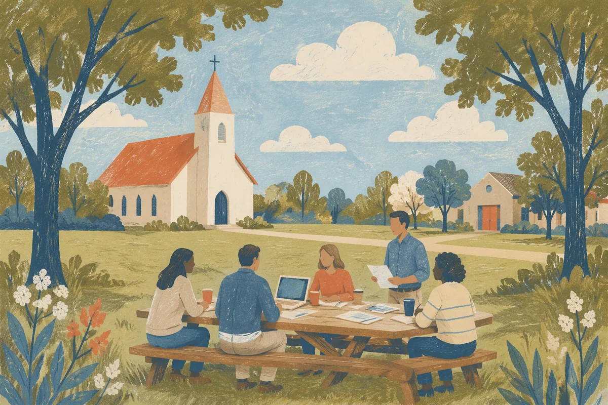 Outdoor Church Staff Planning Meeting
