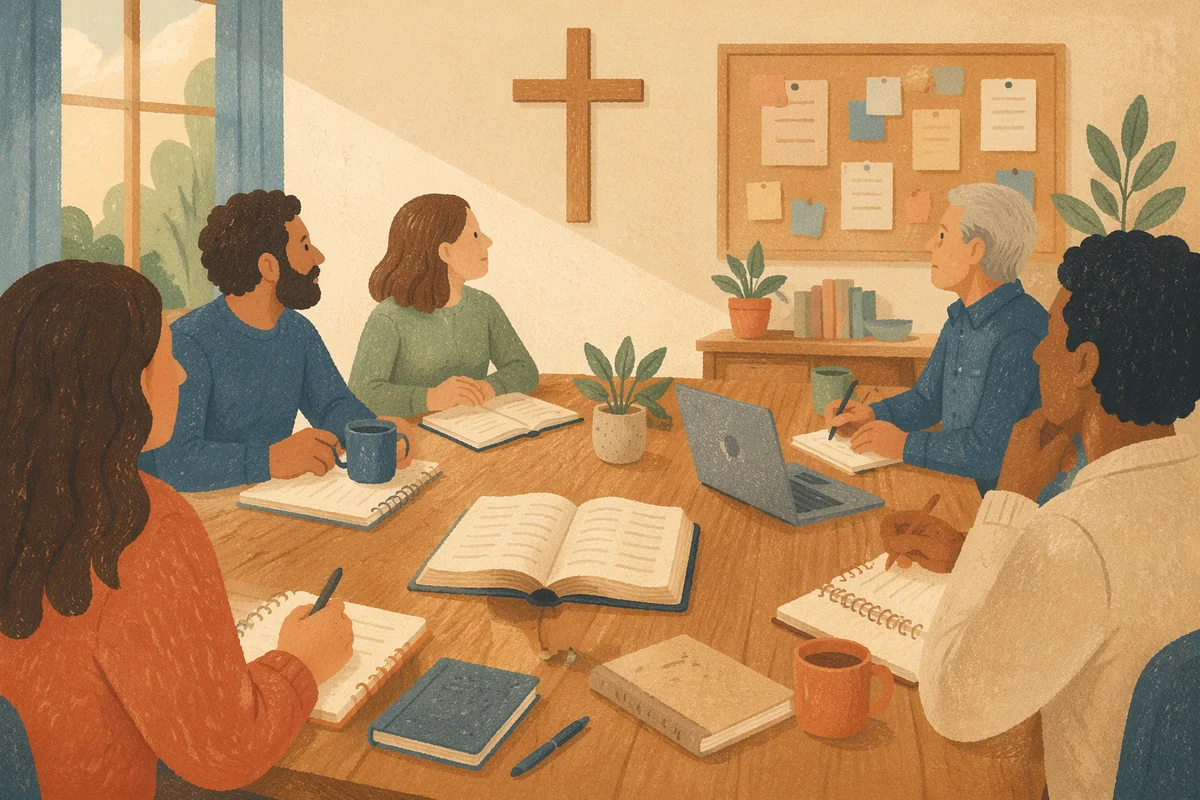 Church Staff Planning Meeting in Fellowship Room